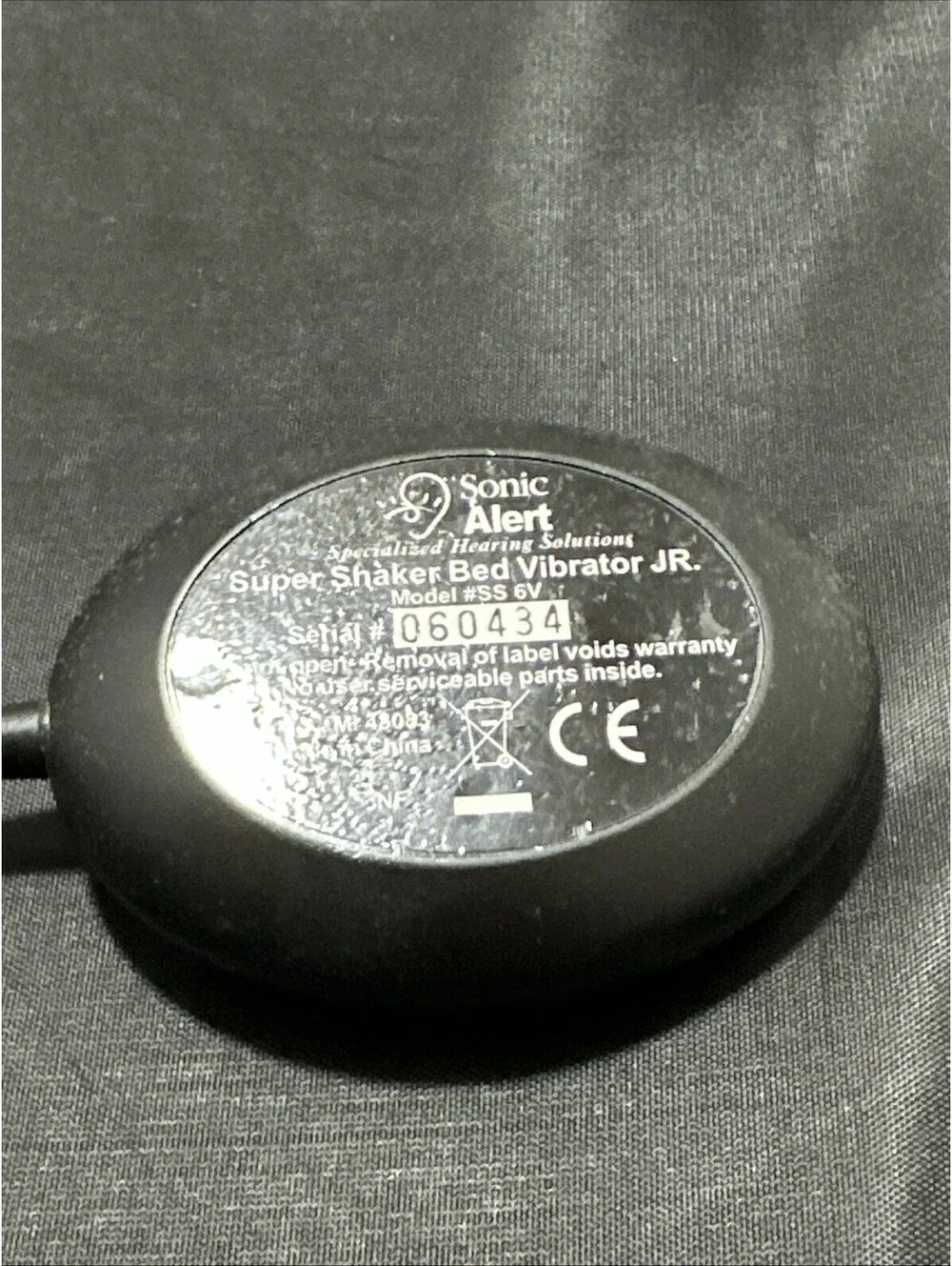 Sonic Alert Super Shaker Bed Jr Junior #SS 6V